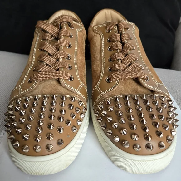 Christian Louboutin Louis Jr Spikes Suede Sneakers, Dust Bag, Box & COA - Picture 14 of 16